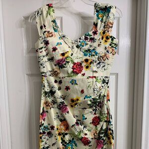 Curve Memory Brand Women's Floral Sleeveless Dress, Size S
